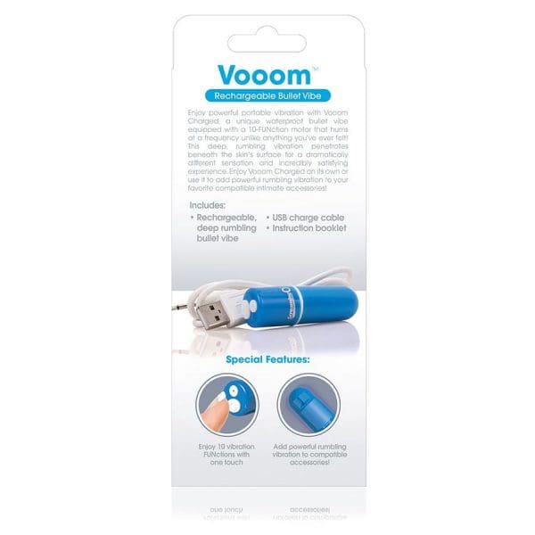 SCREAMING O - RECHARGEABLE VIBRATING BULLET VOOOM BLUE 4
